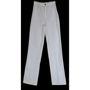 Vintage 70s Women JR Pants Straight Trouser Sears Bazaar SZ 7 Tall White